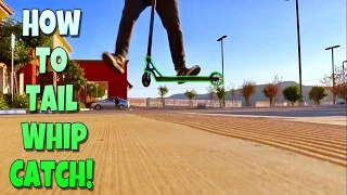 Scooter Tricks For Beginners | How To Tailwhip Catch On A Scooter ( Flat )