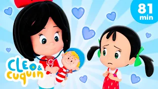 I Have A Little Doll Dressed in Blue 👧🏻 and more Nursery Rhymes by Cleo and Cuquin | Children Songs