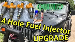 Jeep Wrangler TJ 4 Hole Fuel Injector Upgrade Install