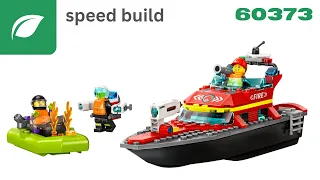Lego City 60373 Fire Rescue Boat Speed Build