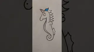 How to draw sea awing easy drawing horse drawing #youtubeshorts #shortvideo #trending #shorts #short