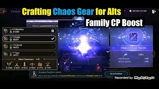 Black Desert Mobile Crafting Chaos Gear For Alts & Family CP Increase