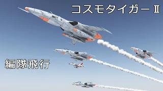 【60代の妄想3DCG】コスモタイガーⅡ編隊飛行