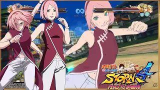 NSUNS4 ROAD TO BORUTO: Sakura, Kushina, Hinata VS Ino, Tenten, Temari | Dublado PT-BR