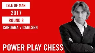 Isle of Man Round 8 - Fabiano Caruana v Magnus Carlsen