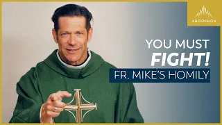 "You Must Fight for Heaven!" + 21st Sunday in Ordinary Time (Fr. Mike's Homily)