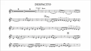 French Horn Play-along - Despacito - Luis Fonsi - with sheet music