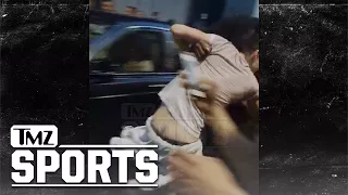 Mayweather Harassed By Crazy McGregor Fans, Security Hit By Rolls Royce | TMZ Sports