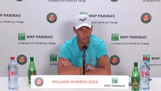 Rafael Nadal Press conference / R4 RG 2019