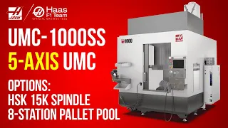 Haas UMC-1000- 5 Axis Universal Machining Centre - with Pallet Pool