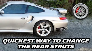 Quickest way to change rear struts on Porsche 996/997 (How to remove shocks and springs)