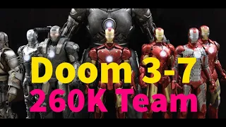 260K Power Armor Team! Doom 3-7 Campaign Unlock Guide! | Marvel Strike Force - Free to Play