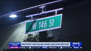 Man shot and killed while walking his dog in Harlem