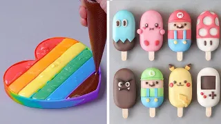 Oddly Satisfying Rainbow Cake Decorating Compilation | The Best Satisfying Colorful Cake Tutorials