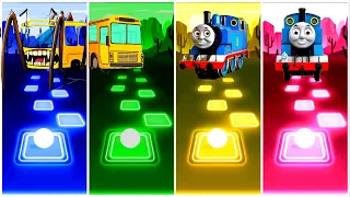 Bus Eater 🆚 Bus Eater 🆚 Thomas The Train 🆚 Thomas The Train Exe Tiles Hop EDM Rush 🎶 Who is Best?