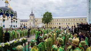 Торжества 600-лет перенесения мощей Прп.Сергия Радонежского.Всенощное бдение.  Троице-Сергиева Лавра