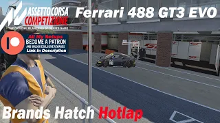 Assetto Corsa Competizione  ACC Ferrari 488 GT3 EVO Hotlap at Brands Hatch