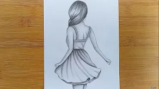 How to draw easy Girl Drawing for beginners - Step by step