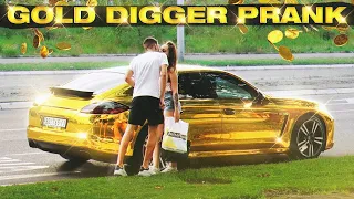 GOLD DIGGER PRANK ! (razbila auto od 90,000€) 🥱