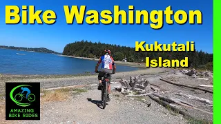 15 Minute Virtual Bike Ride | Kukatali Preserve | Washington State |Cycling Workout | Travel Video