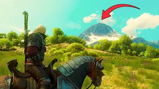 The Witcher 3 - How to climb the mountain in Toussaint? | Reaching the edge of the game's world [4K]