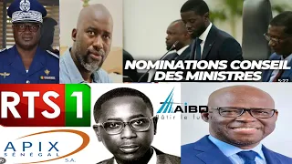 URG🖲Pape Alé Niang DG RTS.C.Bamba DIEYE AIBD_L'intégralité de la vague de nominations.. Diomaye