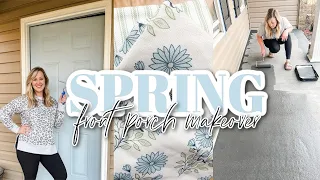 SPRING FRONT PORCH MAKEOVER 2024 // 2024 FRONT PORCH DECOR IDEAS FOR SPRING