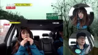 150308 런닝맨 유재석 & EXID 하니 헤어롤 + 숙면 + 트림 + 다이아몬드 먹방 4종세트 @ Running Man Ep369