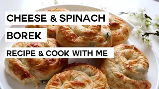 Cheese & Spinach Borek 🧀 | RECIPE + COOK WITH ME