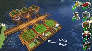 minecraft | how to build a simple dock base (tutorial)