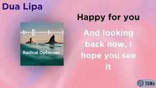 Dua Lipa Happy For You Radical Optimism