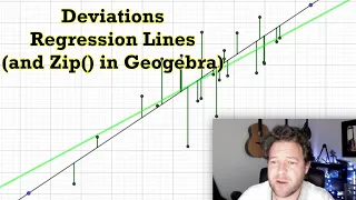 Regression Lines & Deviations demo (and Geogebra lists and the Zip() command)
