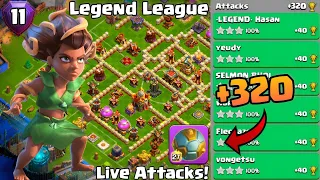 Th16 Legend League Attacks Strategy! +320 May Season Day 11 : Clash Of Clans