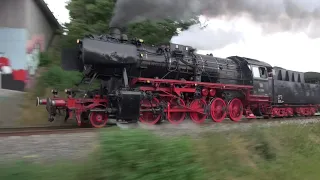 Dampftage Rottweil 2016 - Parallelfahrt 50 2988 / 2 german steam trains on parallel run.