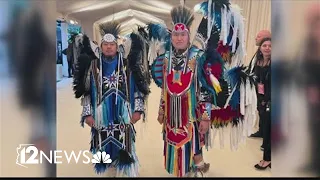 Navajo dancers make their way to the Met Gala red carpet