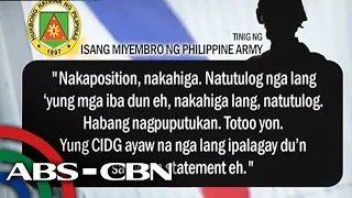 TV Patrol: Tila walang utos na tulungan ang SAF troops