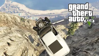 GTA 5 - Driving Cars Off Mount Chiliad | Crash Compilation