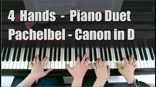 Pachelbel Canon in D -  arr. Bella & Lucas (Piano Duet | 4 Hands)