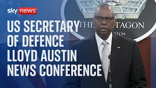 United States Secretary of Defence Lloyd Austin news conference