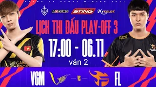 fl vs vgm ván 2 (Bo7) - TEAM FLASH vs V GAMING | Playoff 3 - ĐTDV mùa Đông 2021