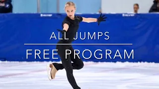 Russian test skates Veronika Zhilina 2023 // all jumps free skate