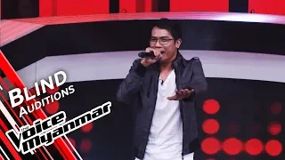 Htin Gyi - Shay Ka Lann Ma Myar (Myo Gyi) | Blind Audition - The Voice Myanmar 2019