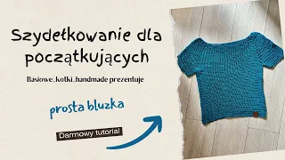 Szydełkowanie dla początkujących- bardzo prosty letni  top na szydełku.