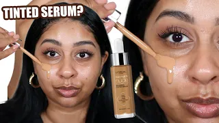 NEW L'OREAL TRUE MATCH NUDE TINTED SERUM REVIEW! 8HR WEAR TEST