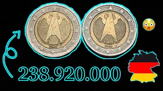 RARE 2 Euro 2002 2003 A Germany - 238.920.000