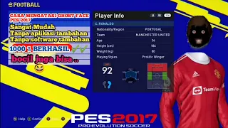 Cara mudah mengatasi wajah pemain pes 2017 error atau ghost face #pes2017 #ghostface