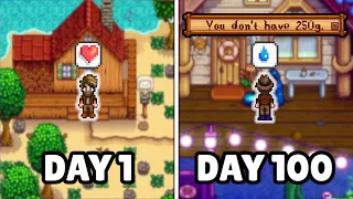 I Played 100 Days Of Stardew Valley With 0 Energy