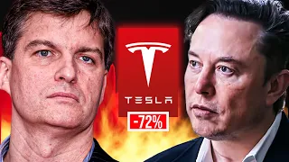 Michael Burry Warns the Crash: Tesla Stock has plunged 70% from its peak!!