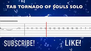 TAB TORNADO OF SOULS(MEGADETH) GUITAR