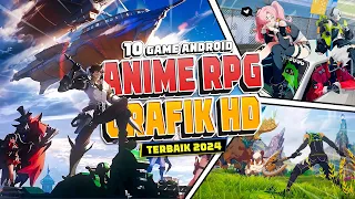 10 Game Android RPG Bergaya ANIME Terbaik 2024 | ONLINE-OFFLINE